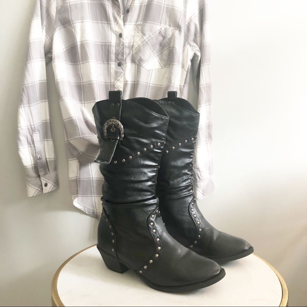 West Blvd Western Black Boots -Style Trend #1 2020